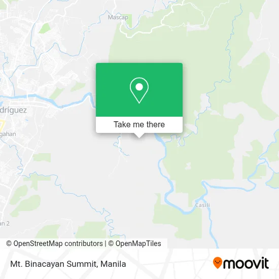 Mt. Binacayan Summit map