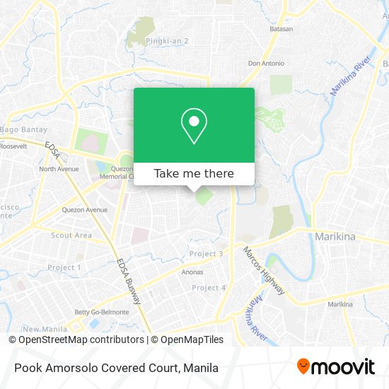 Pook Amorsolo Covered Court map