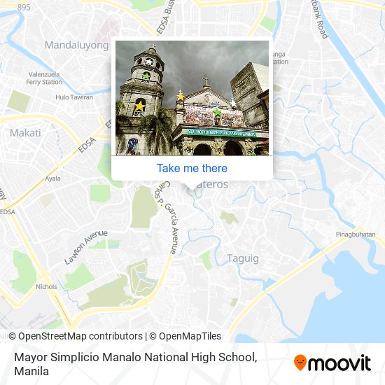 Mayor Simplicio Manalo National High School map