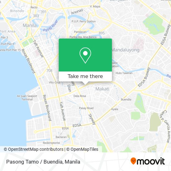 Pasong Tamo / Buendia map