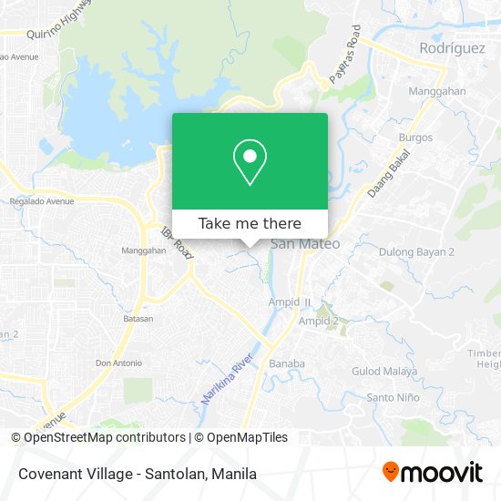 Covenant Village - Santolan map