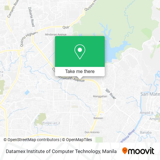 Datamex Institute of Computer Technology map