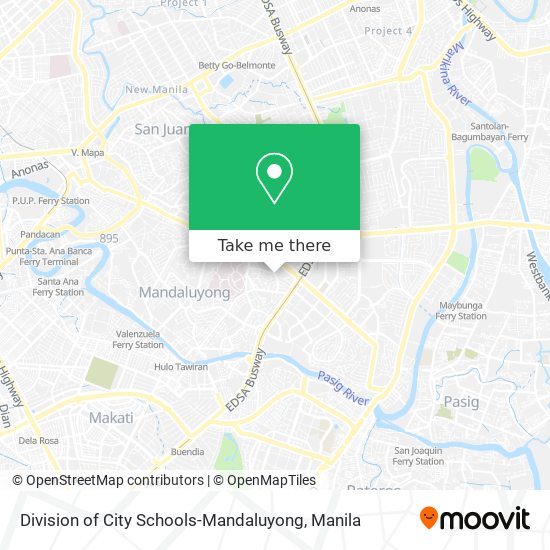 Division of City Schools-Mandaluyong map