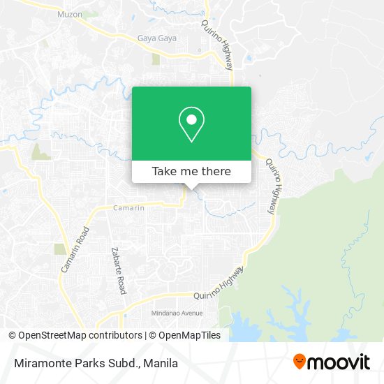 Miramonte Parks Subd. map