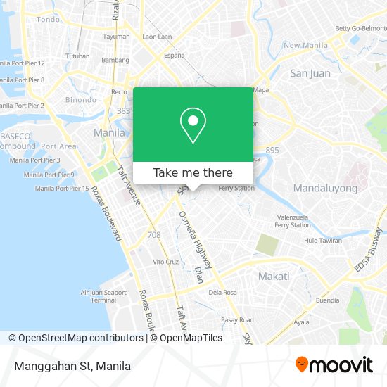 Manggahan St map