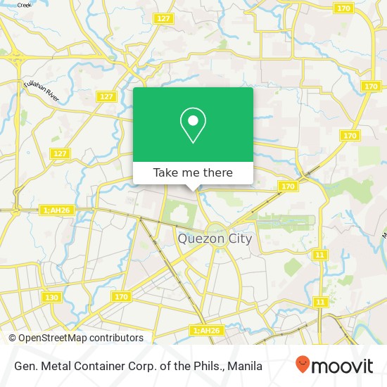 Gen. Metal Container Corp. of the Phils. map
