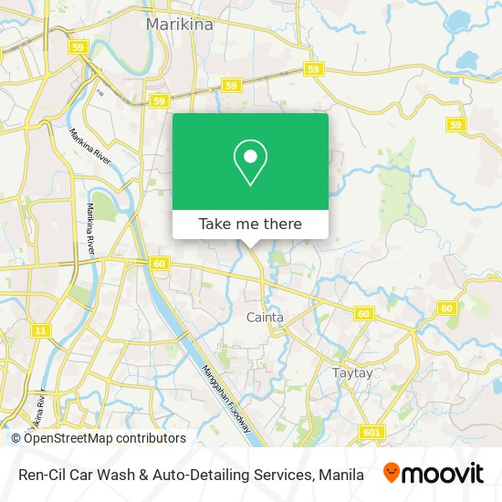 Ren-Cil Car Wash & Auto-Detailing Services map