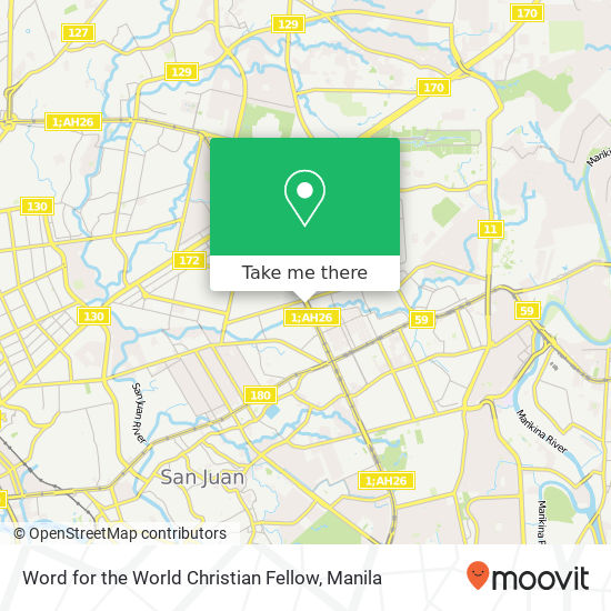 Word for the World Christian Fellow map