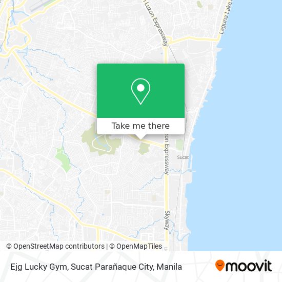 Ejg Lucky Gym, Sucat Parañaque City map