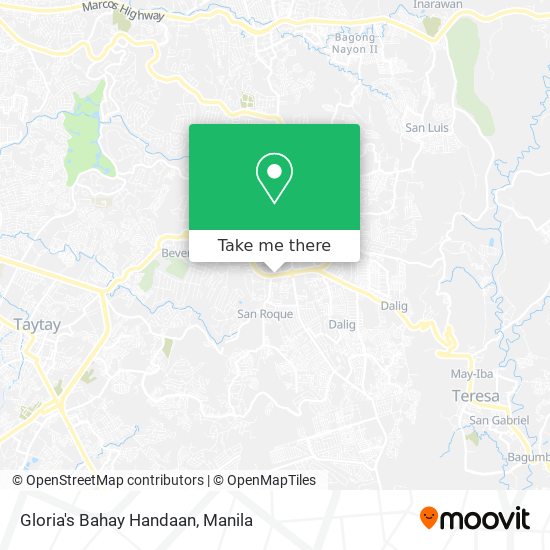 Gloria's Bahay Handaan map