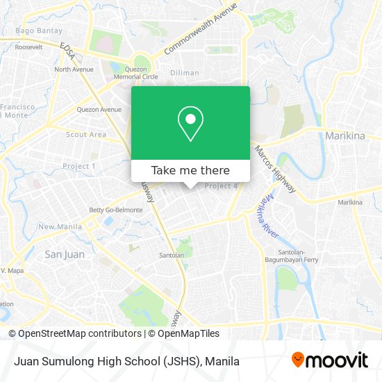 Juan Sumulong High School (JSHS) map