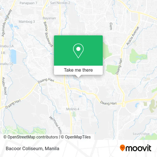 Bacoor Coliseum map