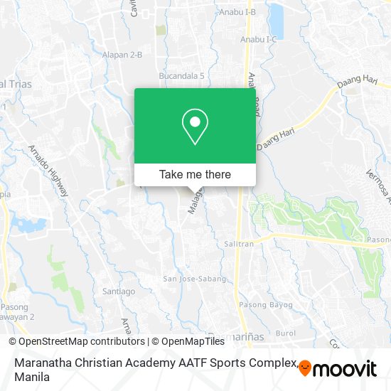 Maranatha Christian Academy AATF Sports Complex map