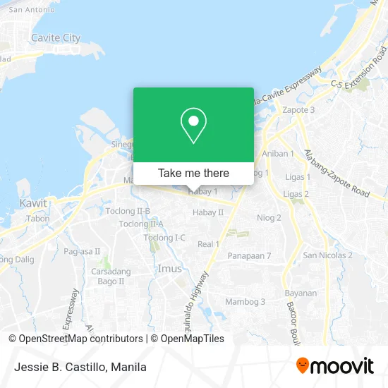 Jessie B. Castillo map