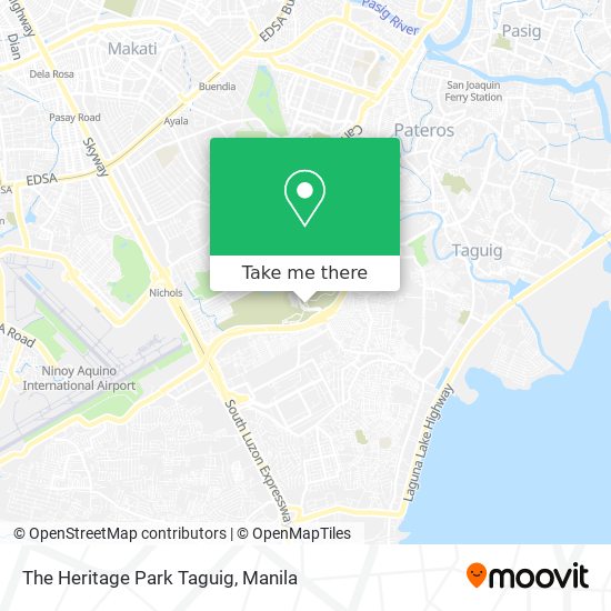 The Heritage Park Taguig map