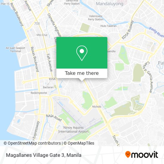 Magallanes Village Gate 3 map