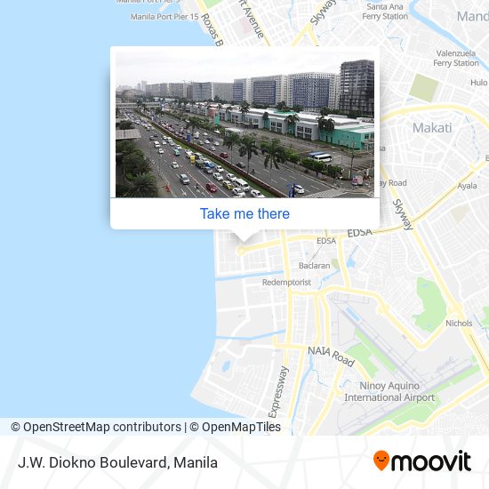 J.W. Diokno Boulevard map