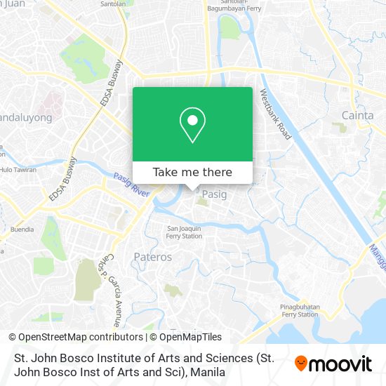 St. John Bosco Institute of Arts and Sciences map