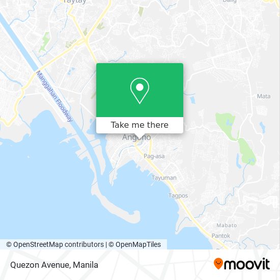 Quezon Avenue map