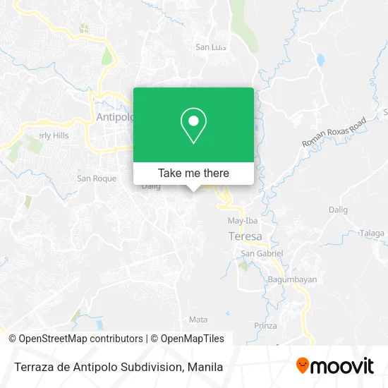 Terraza de Antipolo Subdivision map
