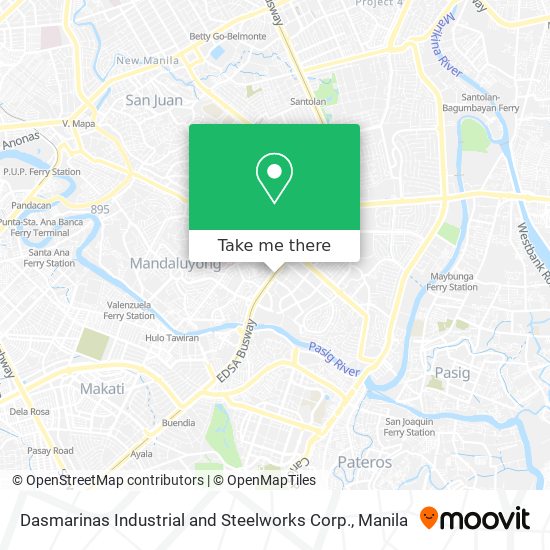 Dasmarinas Industrial and Steelworks Corp. map