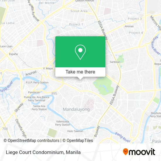 Liege Court Condominium map