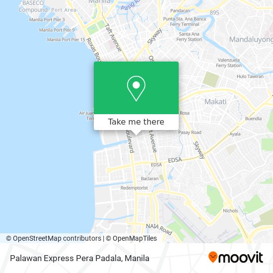 Palawan Express Pera Padala map