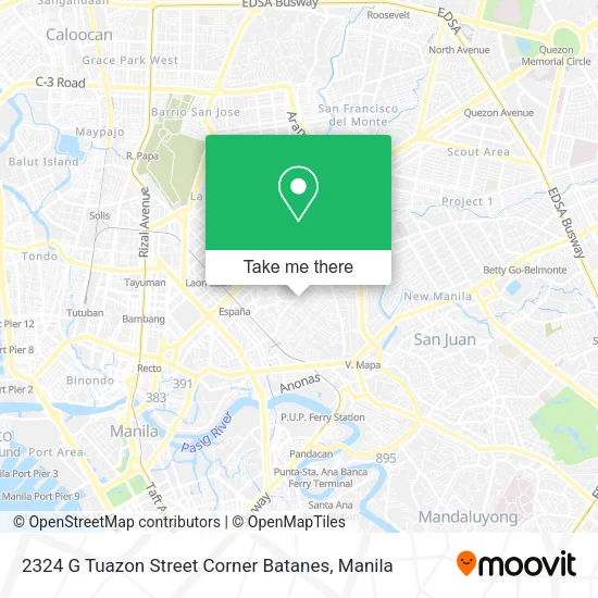 2324 G Tuazon Street Corner Batanes map