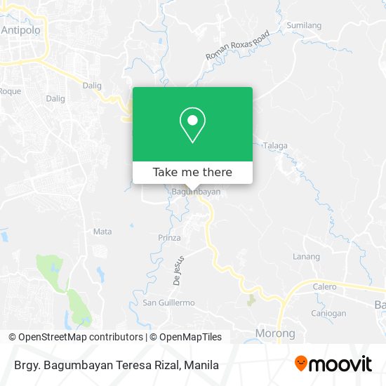 Brgy. Bagumbayan Teresa Rizal map