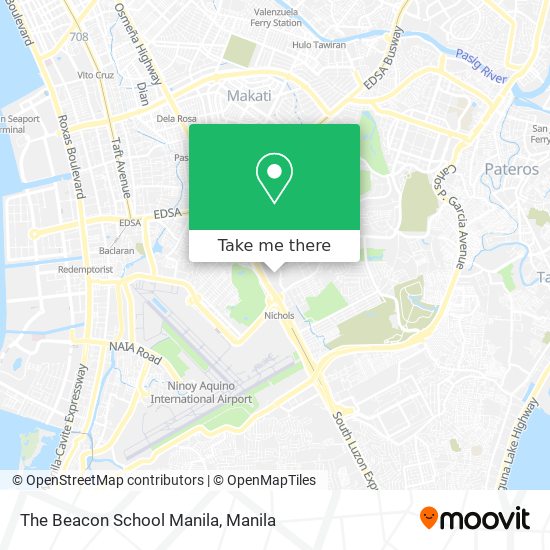 The Beacon School Manila map