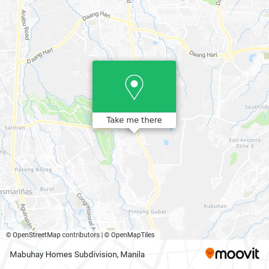 Mabuhay Homes Subdivision map