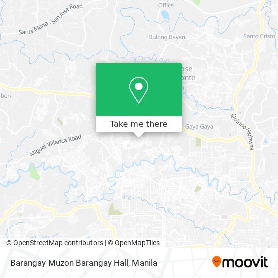 Barangay Muzon Barangay Hall map