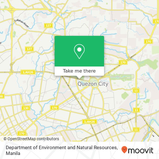Department of Environment and Natural Resources map