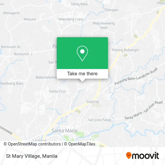 St Mary Village map