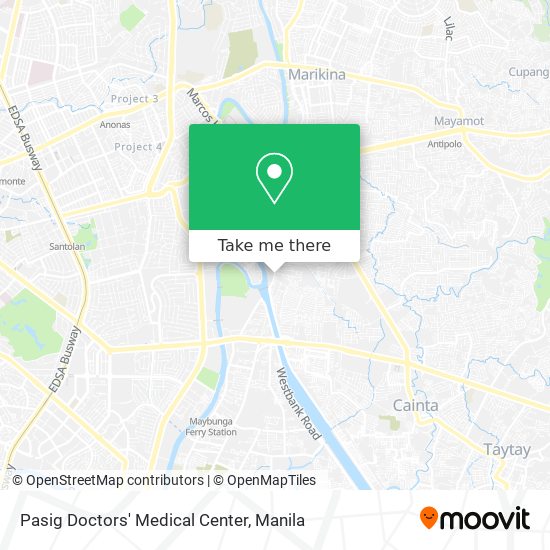 Pasig Doctors' Medical Center map