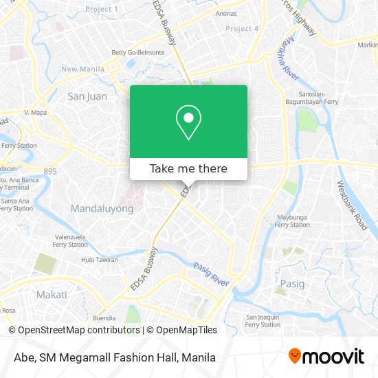 Abe, SM Megamall Fashion Hall map