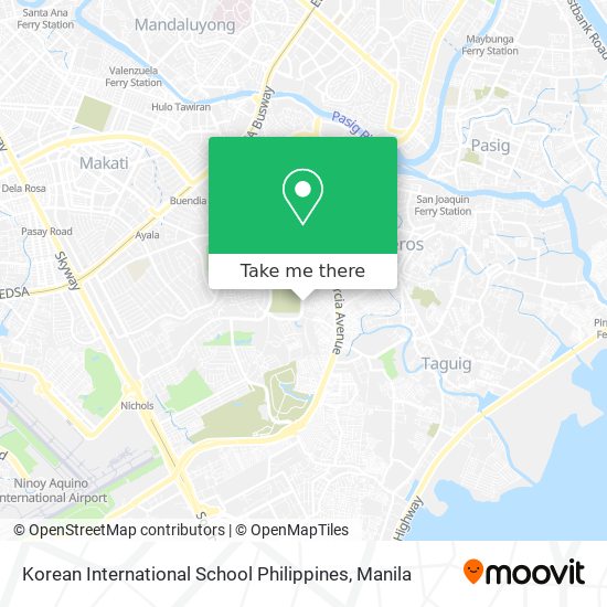 Korean International School Philippines map
