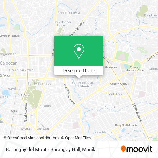 Barangay del Monte Barangay Hall map