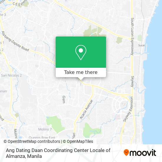 Ang Dating Daan Coordinating Center Locale of Almanza map