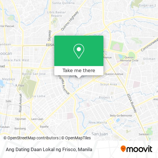 Ang Dating Daan Lokal ng Frisco map