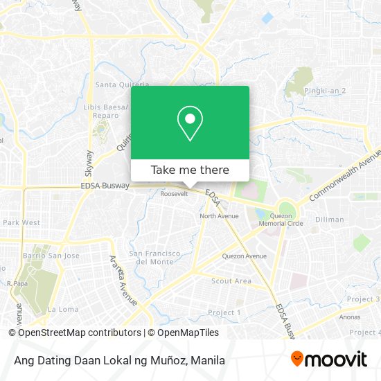 Ang Dating Daan Lokal ng Muñoz map