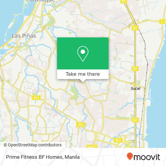 Prime Fitness BF Homes map