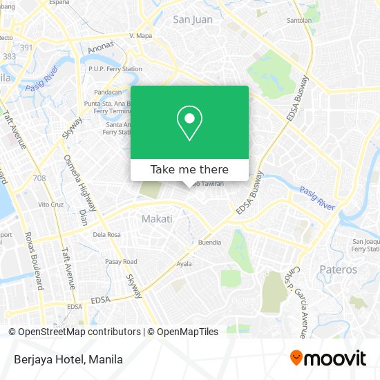 Berjaya Hotel map