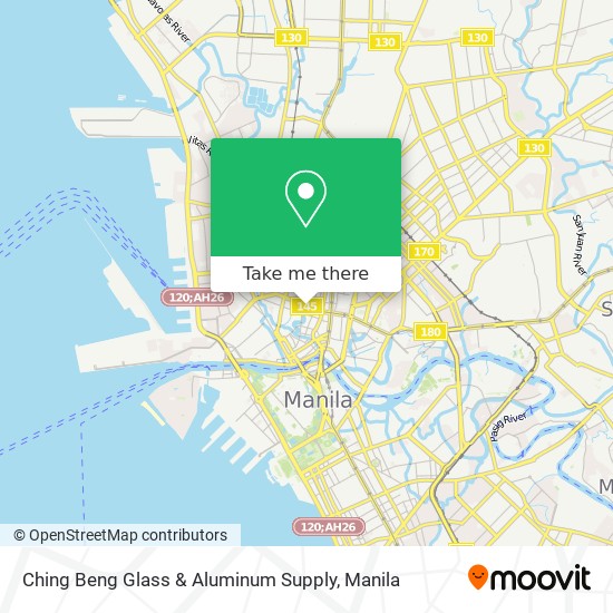 Ching Beng Glass & Aluminum Supply map