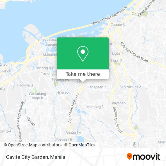 Cavite City Garden map