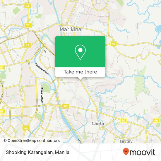 Shopking Karangalan map