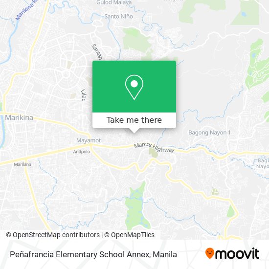 Peñafrancia Elementary School Annex map