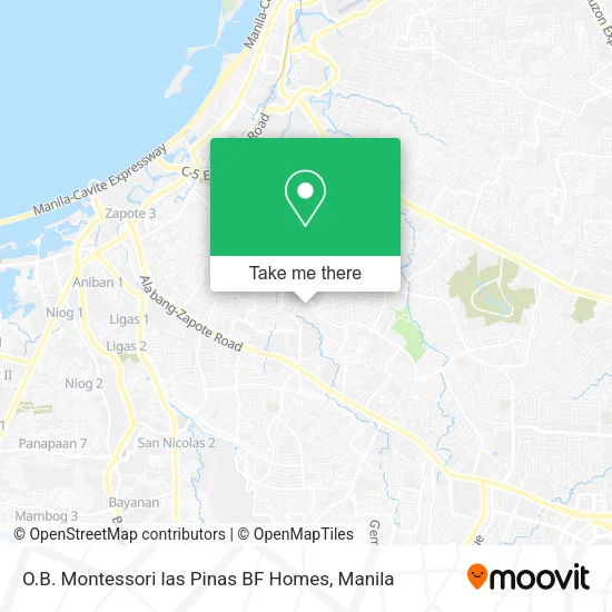O.B. Montessori las Pinas BF Homes map