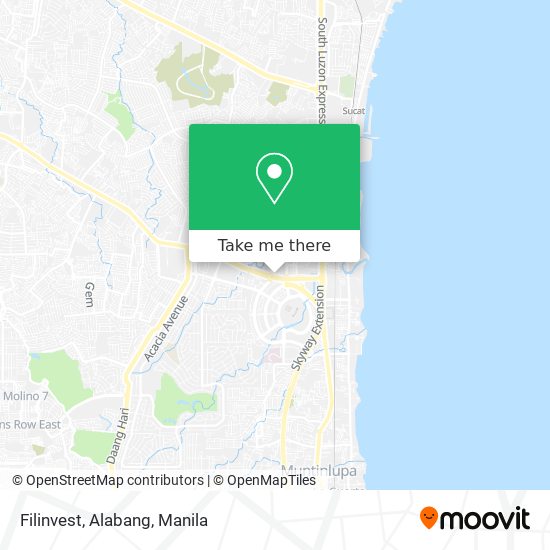 Filinvest, Alabang map