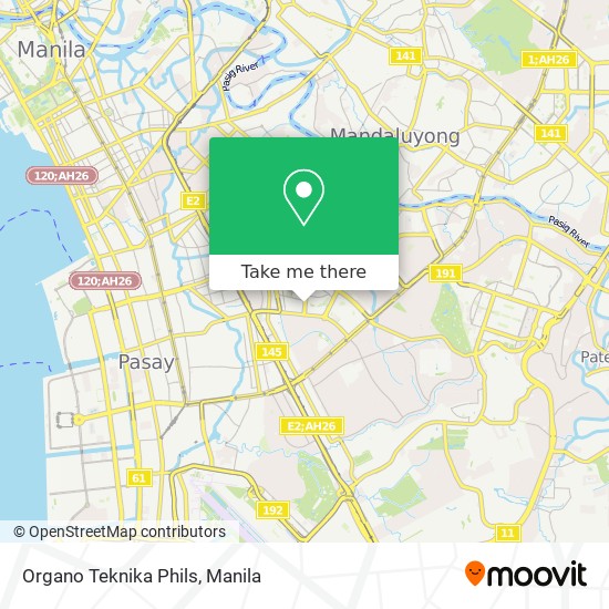 Organo Teknika Phils map